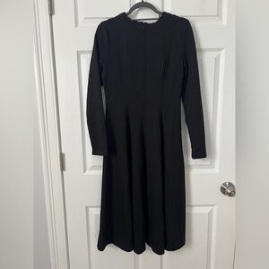 NWT Black Long-Sleeve A-Line Women's Dress